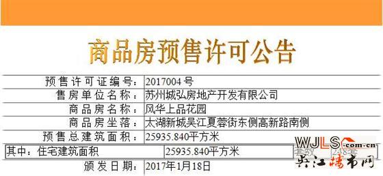 灣上風(fēng)華1月18日獲預(yù)售證 備案價(jià)14804-16961元/平
