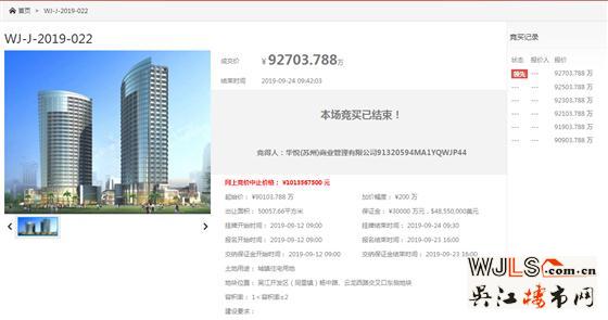 吳江2宗地成功出讓！正榮競得同里地塊，德信底價拿下盛澤地塊
