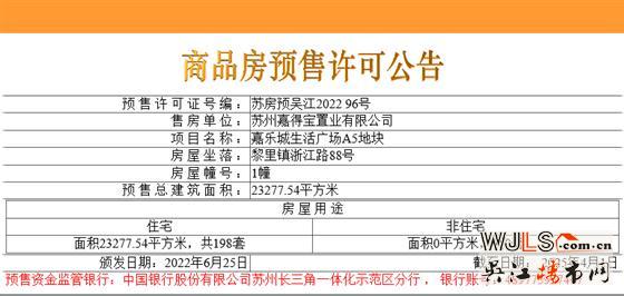 領(lǐng)證！嘉樂城生活廣場A5地塊備案均價(jià)17532元/㎡