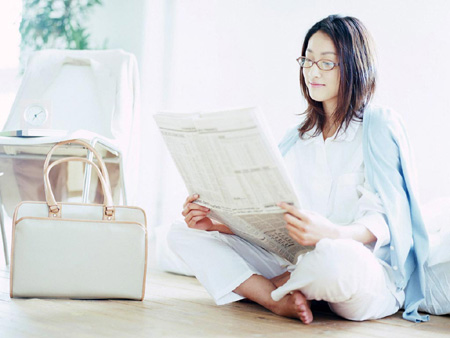 組圖:美女與白色家居